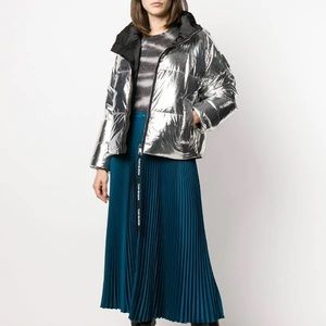 Tory Burch Metallic Down Jacket XL